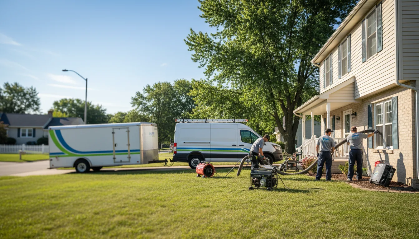 Flooded Basement Restoration And Cleanup With Repair in Toledo, IA near me